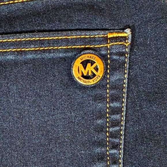 Michael Kors Izzy Skinny Dark Wash Denim Mid Rise Jeans Size 6 - Picture 3 of 7